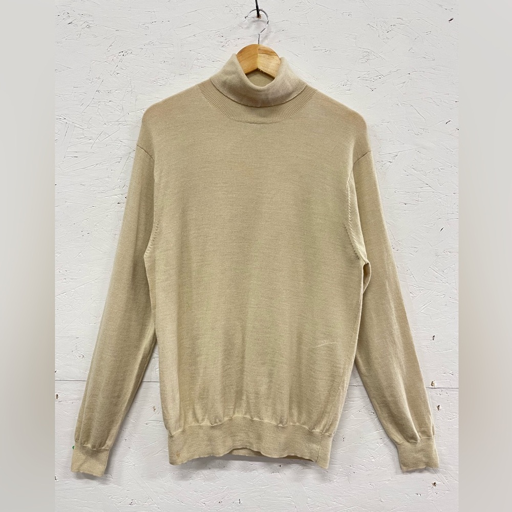 Vintage Pierre Cardin Extra Fine Italian Merino Wool Turtleneck Sweater, Size M